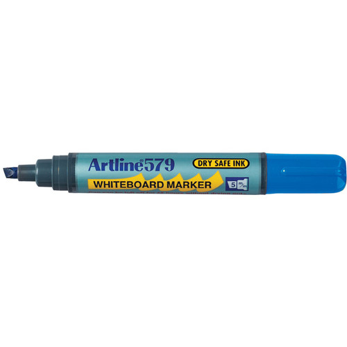 ARTLINE 519/579 DRYSAFE WHITEBOARD MARKER Blue Bx12 Chisel