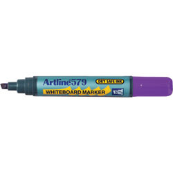 ARTLINE 519/579 WHITEBOARD MARKER Drysafe Med Chisel Purple, Bx12