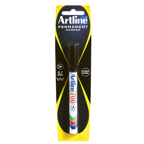 ARTLINE 700 PERMANENT MARKERS Fine Bullet Black Blister