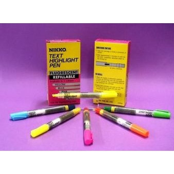 REFILLABLE HIGHLIGHTER NIKKO Pink Pk12