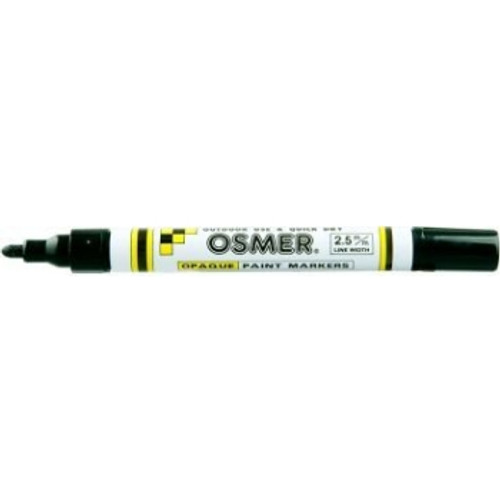 BROAD TIP OSMER PAINT MARKERS 2.5mm - Black (Box of 12)
