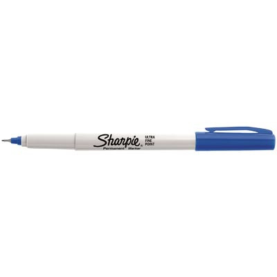 SHARPIE S37003 / S37113 ULTRA FINE MARKER Permanent 0.3mm Blue Bx12