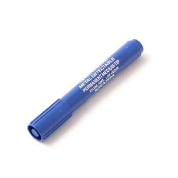 DETECTA-MARK, PERMANENT MARKER PEN Black, 10 Pk