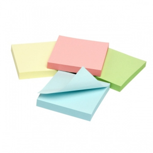 MARBIG ENVIRO NOTES RAINBOW 75 X 75mm Pastel Pk6