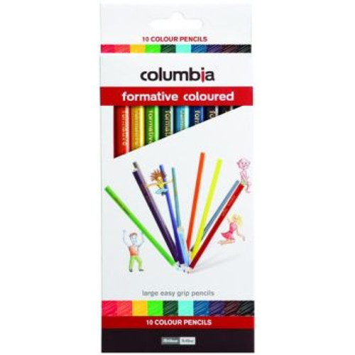 COLUMBIA FORMATIVE COLOURED PENCILS (PACK OF 10)