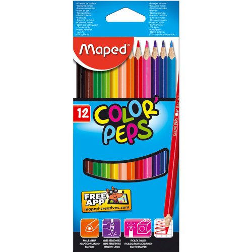 MAPED COLOR PEPS PENCILS Box 12