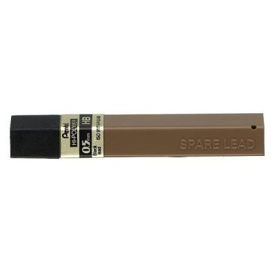 Pentel 50.9 Hi-Polymer Lead Refill 0.9mm H Grade Tube of 12, Each