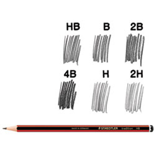 Staedtler 110 Tradition Graphite Pencils - H, Pack of 12
