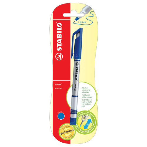 STABILO SENSOR FINELINER Blue Card 1