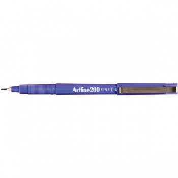 ARTLINE 200 FINELINER PENS 0.4mm Purple Bx12