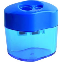 Faber-Castell Double Hole Wave Sharpener  with a Catch, Assorted Colours, Each (81-50346)