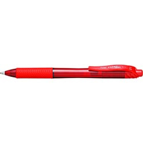 Pentel BL110 Energel X Liquid Gel Pen Retractable 1.0mm Red, Box of 12