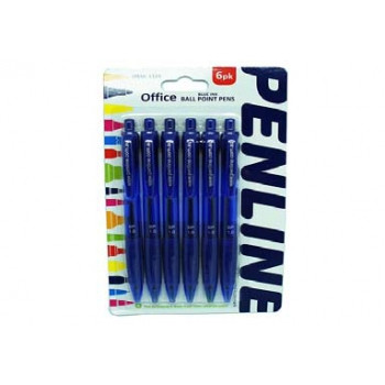 RETRACTABLE BALLPOINT PEN PK6
