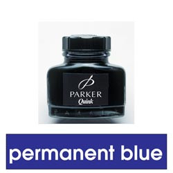 PARKER QUINK FOUNTAIN PEN INK Permanent Blue 57cc 1950376