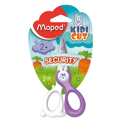 MAPED 37800 KIDICUT SCISSORS Safety 12cm Assorted Colours (Each)