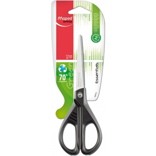 MAPED ESSENTIALS GREEN SCISSORS 17cm