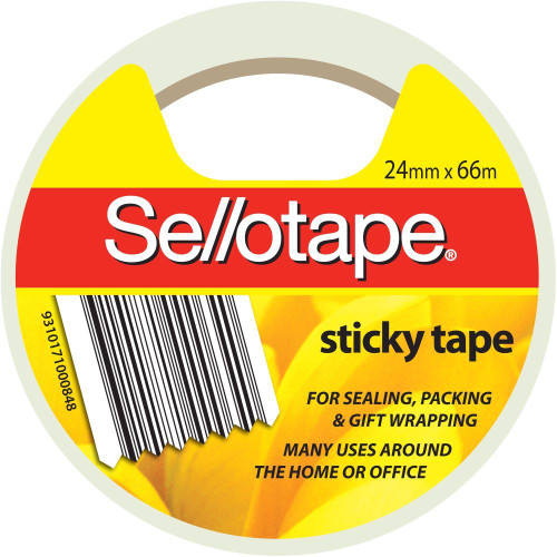 SELLOTAPE STICKY TAPE 24mmx66m Clear