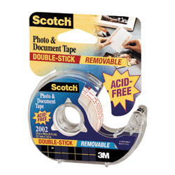 SCOTCH DOUBLE SIDED PHOTO & DOCUMENT TAPE No.002 12.7mmx7.62m