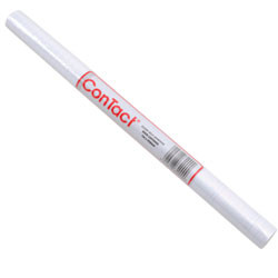 CONTACT SELF ADHESIVE BOOK COVERING 50 MIC Clear Gloss 450mm x 1m