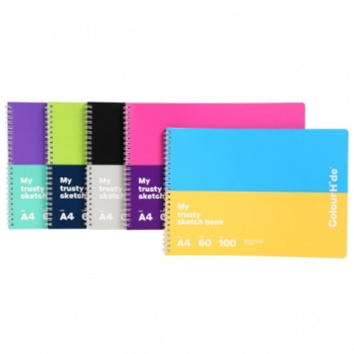 MARBIG COLOURHIDE MY TRUSTY SKETCHBOOK A4 Assorted (Each) *** While Stocks Last ***
