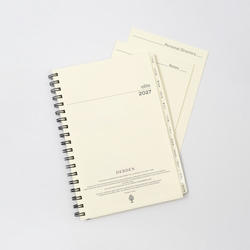 DEBDEN ELITE SERIES DIARIES A5 Refill Week To Opening (Suits #1150 Diary) (Pre-Order Now for 2027) ** ETA 30/9/2026 **