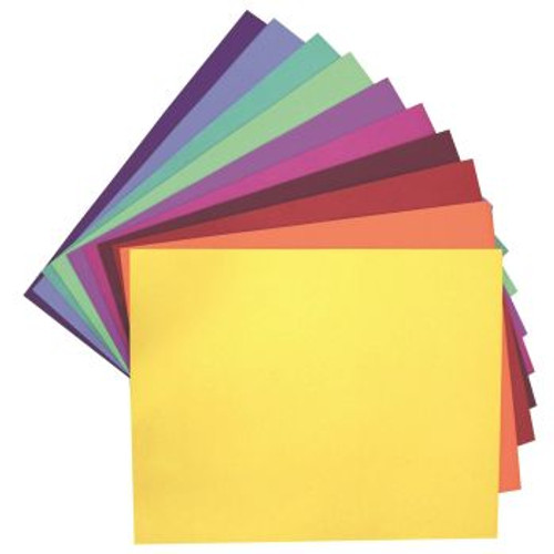 COLOURBOARD 200GSM 510 X 640 ASSORTED COLOURS PACK 100