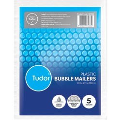 TUDOR PLASTIC BUBBLE MAILERS 215x280mm