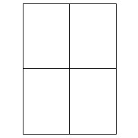 LASER LABELS 4ppg Fluoro Green Bx100