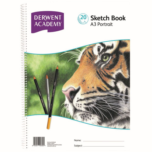 DERWENT ACADEMY SKETCHBOOK A3 PP 4C 20 Sheet Portrait