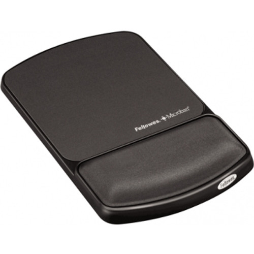 FELLOWES WRIST REST MOUSE PAD Gel Lycra Graphite