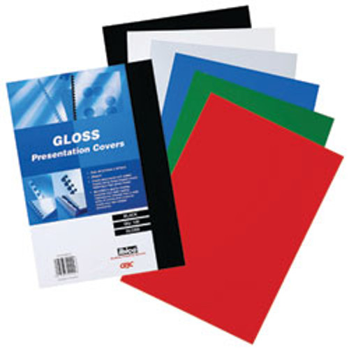 GBC IBICO GLOSS BINDING COVERS White 100 pk