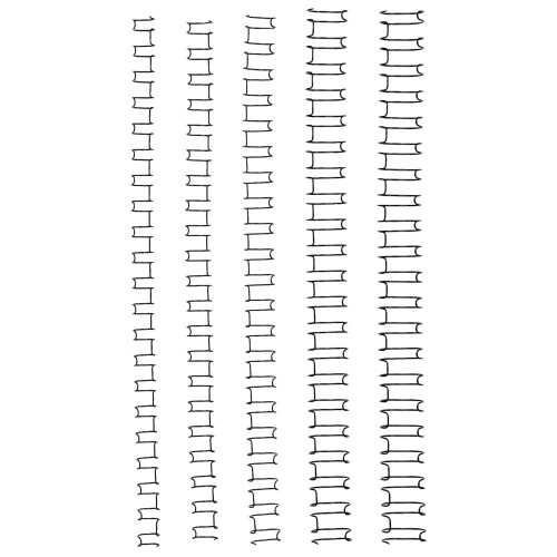 IBICO IBIWIRE BINDING COMBS 8mm 21 Loop Silver Pk100