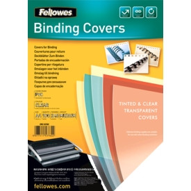 FELLOWES BINDING COVER Clear PVC 240 Microns A4 (Pack of 100)