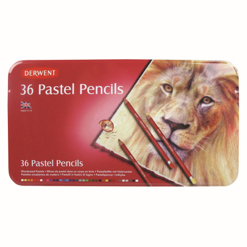 DERWENT PASTEL PENCILS TIN 36 Set 36 Assorted