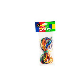 THREADING LACES 12PC, 6 COLOURS