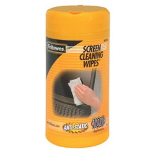 FELLOWES SCREEN CLEANING 100 Wipe Tub