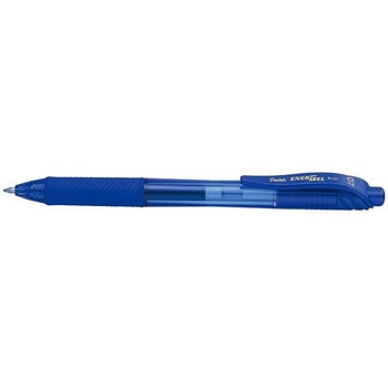 Pentel BL107 Energel X Liquid Gel Pen Retractable Fine 0.7mm Blue, Box of 12