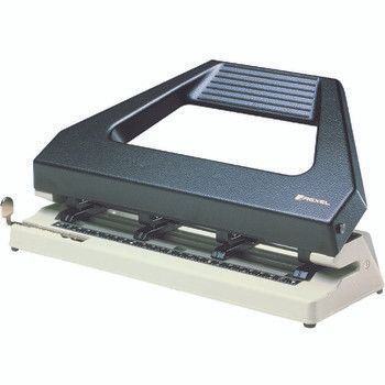 REXEL HOLE PUNCH H/DUTY 4HOLE BLK/GRY 30SHT