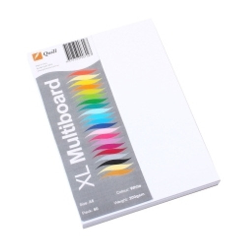 QUILL XL MULTIBOARD A5 200gsm White, Pk50