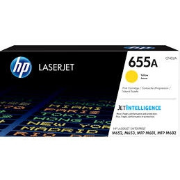 HP #655A YELLOW TONER CARTRIDGE CF452A 10.5K YIELD Suits HP Laserjet Enterprise M652 / M653 / MFP M681 / M682 *** Temporarily Out of Stock ***
