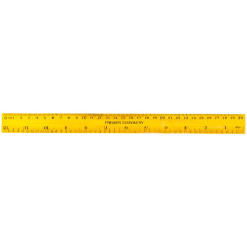 PREMIER 30CM WOODEN RULER