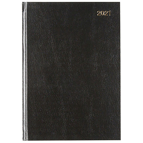 CUMBERLAND CASEBOUND DIARY A5 DAY TO A PAGE Black (2026 - Clearance - While Stocks Last)