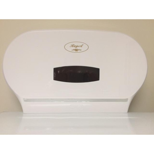 Regal Double Jumbo Dispenser White, Plastic