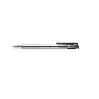 Staedtler Stick 423 Ice Retractable Triangular Ballpoint Pen Fine - Black, Each