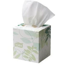 Tork Extra Soft Facial Tissue 90 Sheet Cube, Carton of 24