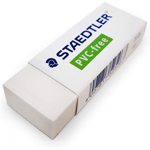 STAEDTLER PVC FREE ERASER Lrg 65x23x13mm 525B20