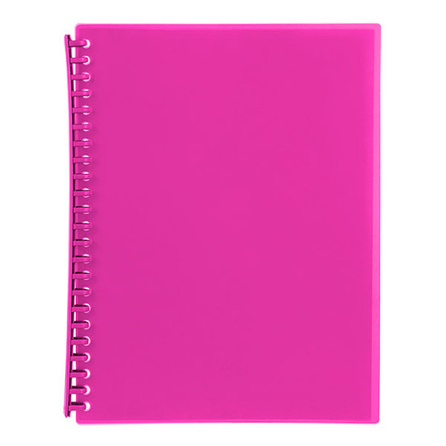 MARBIG DISPLAY BOOK 20 POCKET A4 PINK