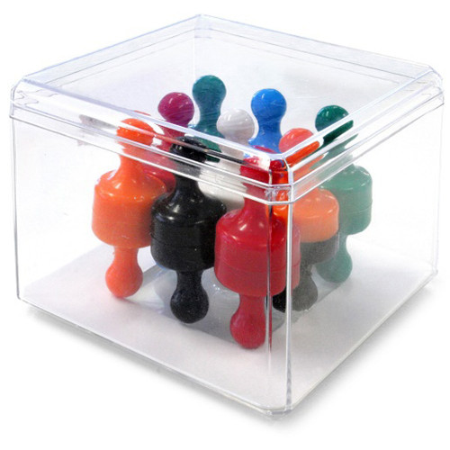 VISIONCHART SUPER STRONG GLASSBOARD MAGNETIC SKITTLES ASSORTED PACK 18