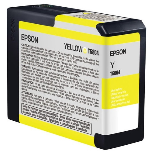 EPSON ULTRACHROME K3 80ML YELLOW PIGMENT INK CARTRIDGE Suits Epson Stylus Pro 3800 / 3880