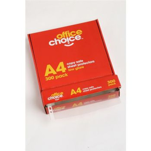 OFFICE CHOICE SHEET PROTECTORS A4 Copysafe (BX300) 523268